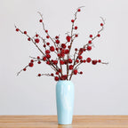 Branche de Ricin Artificielle 100cm, Grande Tige Décorative Aspect Naturel, Fausse Plante Champêtre pour Vase, Décor Maison, Mariage Bohème