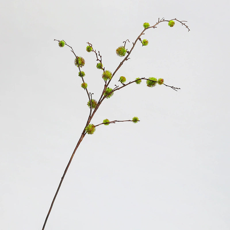 Branche de Ricin Artificielle 100cm, Grande Tige Décorative Aspect Naturel, Fausse Plante Champêtre pour Vase, Décor Maison, Mariage Bohème