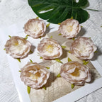 Tête de Camélia Artificielle 6 cm, Fleur Ultra-Réaliste au Charme Français, pour DIY Mariage, Déco Maison, Accessoire Cheveux, Bricolage