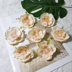 Tête de Camélia Artificielle 6 cm, Fleur Ultra-Réaliste au Charme Français, pour DIY Mariage, Déco Maison, Accessoire Cheveux, Bricolage
