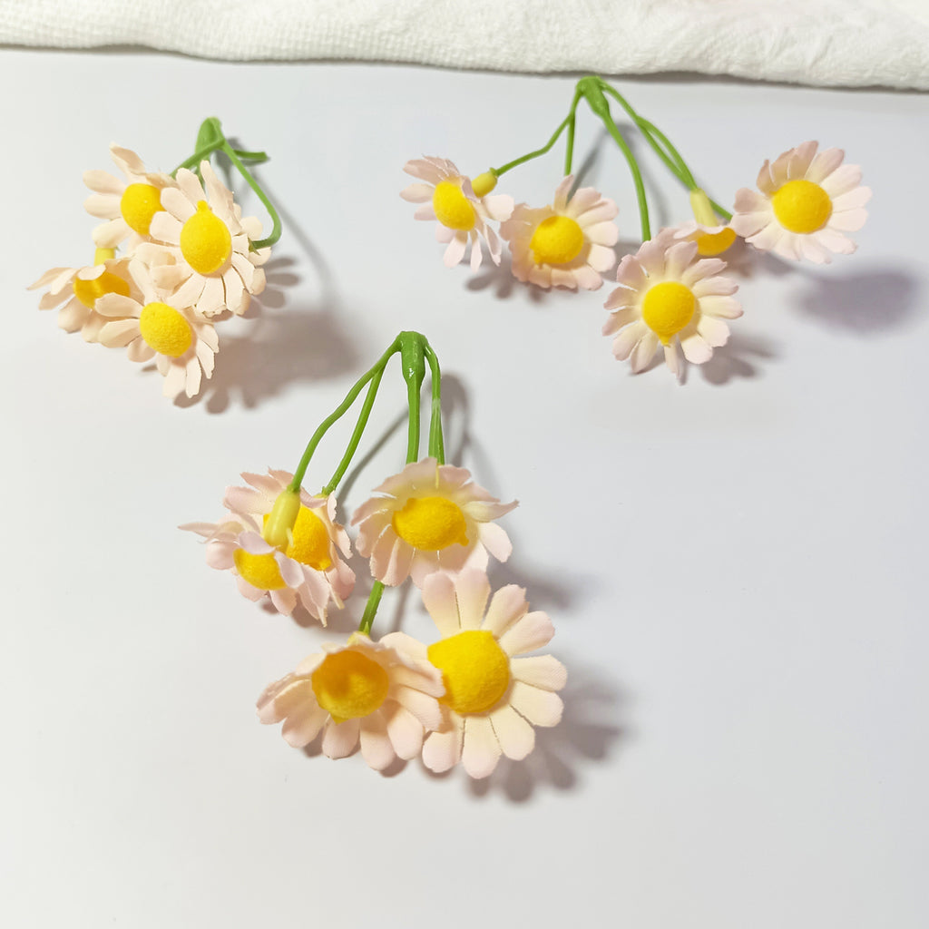Lot de 20 Petites Pâquerettes Artificielles, 7cm, pour DIY Mariage, Couronne Florale, Décoration Rétro, Ambiance Champêtre