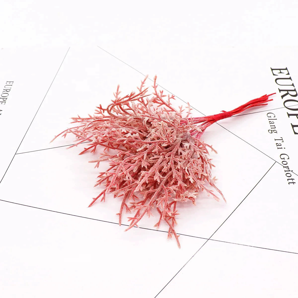 Branche Feuille Artificielle Givrée 15 cm, Tige Succulente Poudrée, Déco Mariage Champêtre, DIY, Loisirs Créatifs, Ambiance Vintage