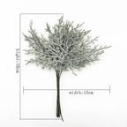 Branche Feuille Artificielle Givrée 15 cm, Tige Succulente Poudrée, Déco Mariage Champêtre, DIY, Loisirs Créatifs, Ambiance Vintage