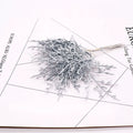 Branche Feuille Artificielle Givrée 15 cm, Tige Succulente Poudrée, Déco Mariage Champêtre, DIY, Loisirs Créatifs, Ambiance Vintage