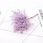 Branche Feuille Artificielle Givrée 15 cm, Tige Succulente Poudrée, Déco Mariage Champêtre, DIY, Loisirs Créatifs, Ambiance Vintage