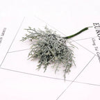 Branche Feuille Artificielle Givrée 15 cm, Tige Succulente Poudrée, Déco Mariage Champêtre, DIY, Loisirs Créatifs, Ambiance Vintage