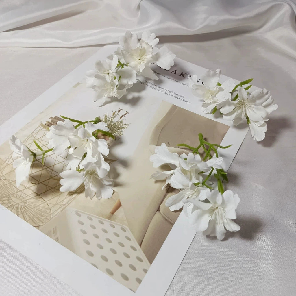 Tige de Fleur Sauvage Artificielle 10 cm, Lot pour DIY Mariage, Corsage, Boutonnière, Décoration Cadeau, Ambiance Champêtre et Poétique