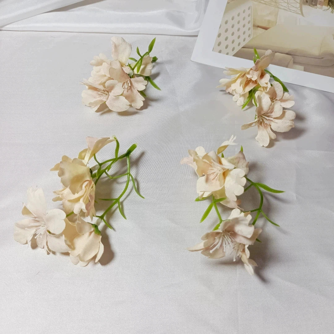 Tige de Fleur Sauvage Artificielle 10 cm, Lot pour DIY Mariage, Corsage, Boutonnière, Décoration Cadeau, Ambiance Champêtre et Poétique