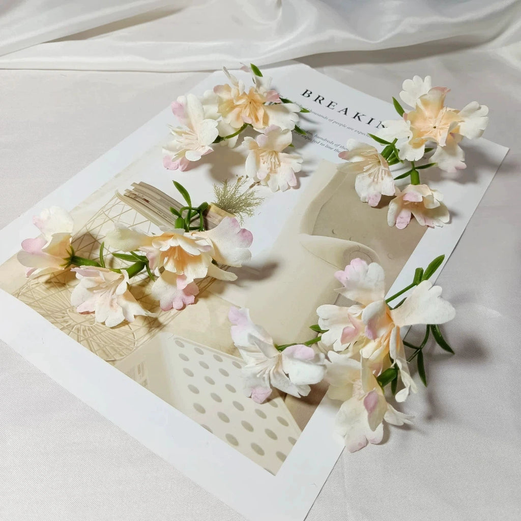 Tige de Fleur Sauvage Artificielle 10 cm, Lot pour DIY Mariage, Corsage, Boutonnière, Décoration Cadeau, Ambiance Champêtre et Poétique
