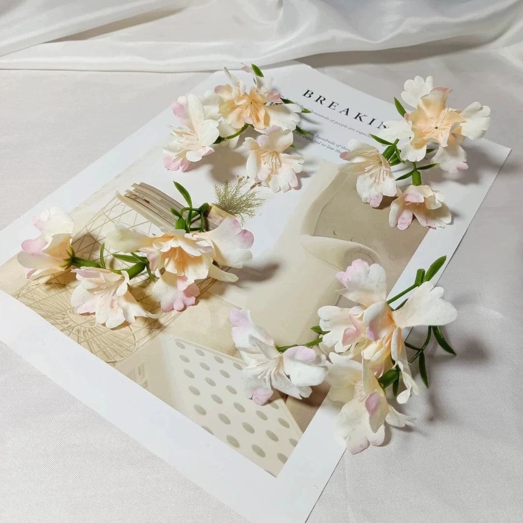Tige de Fleur Sauvage Artificielle 10 cm, Lot pour DIY Mariage, Corsage, Boutonnière, Décoration Cadeau, Ambiance Champêtre et Poétique