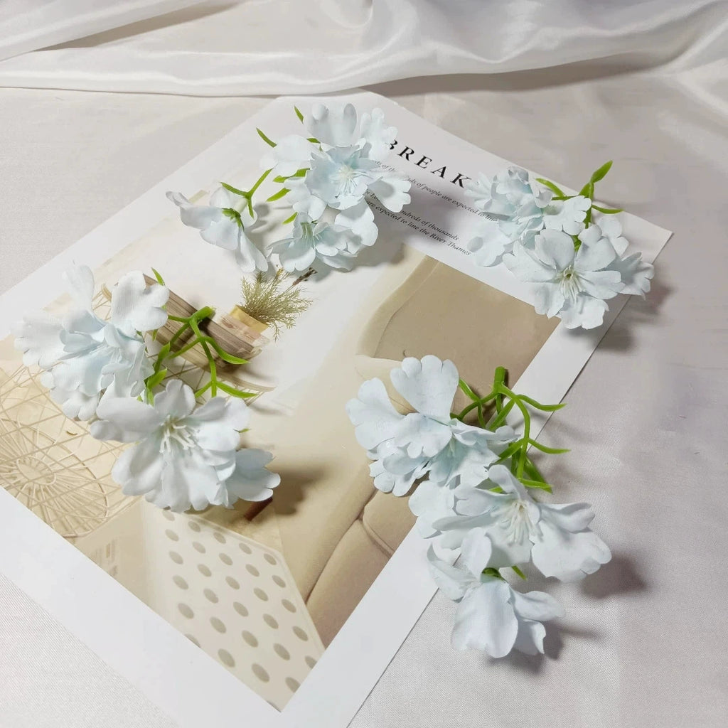 Tige de Fleur Sauvage Artificielle 10 cm, Lot pour DIY Mariage, Corsage, Boutonnière, Décoration Cadeau, Ambiance Champêtre et Poétique