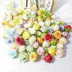 Lot Têtes de Mini Roses Artificielles 4cm, Fleur Qualité Supérieure pour DIY, Décoration Mariage Champêtre, Corsage, Bricolage Floral