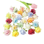 Lot Têtes de Mini Roses Artificielles 4cm, Fleur Qualité Supérieure pour DIY, Décoration Mariage Champêtre, Corsage, Bricolage Floral