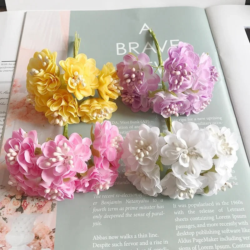 Bouquet de fleurs sauvages en faux, 11 cm x 8 cm, décoration élégante, mariage, événements, cadeaux, ambiance champêtre