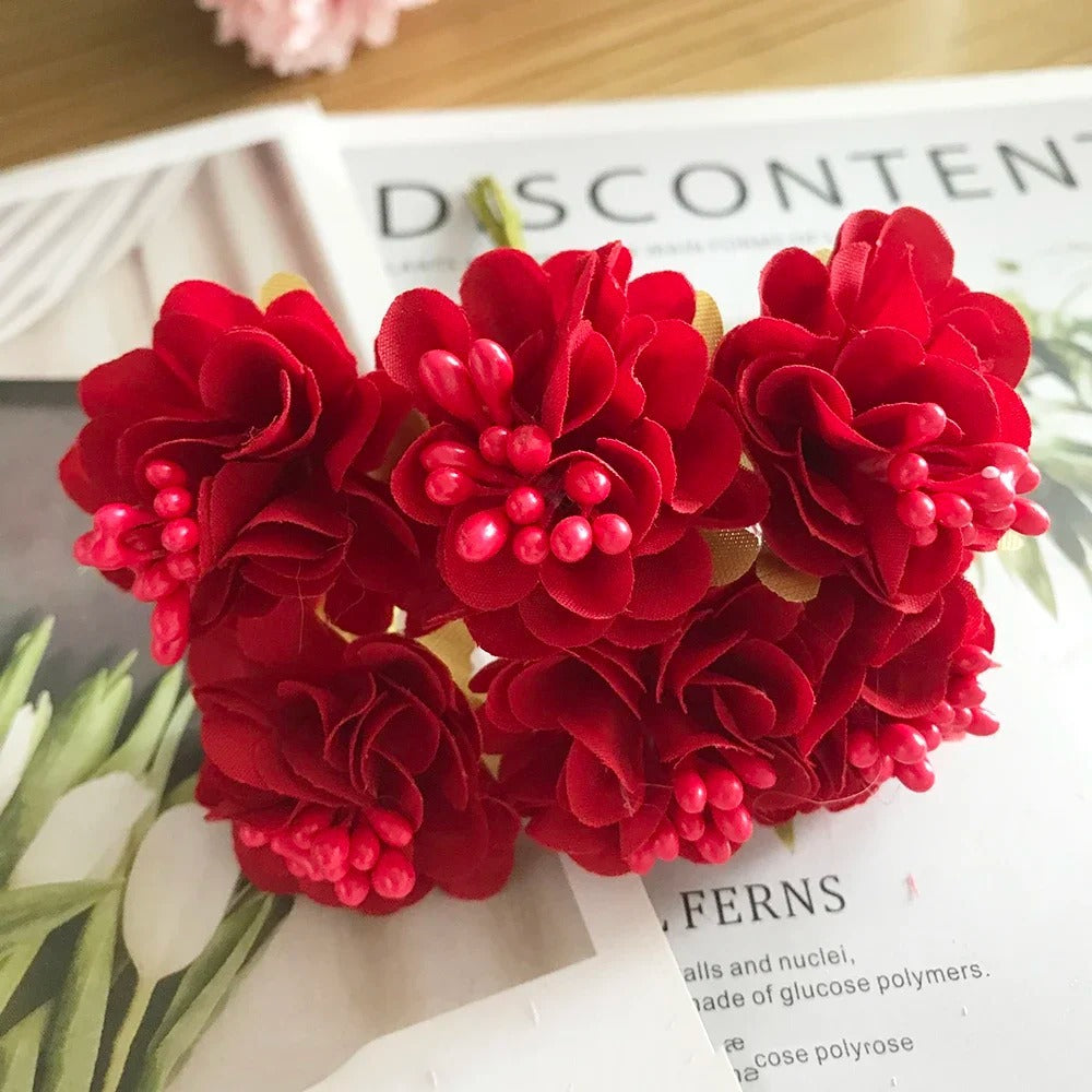 Bouquet de fleurs sauvages en faux, 11 cm x 8 cm, décoration élégante, mariage, événements, cadeaux, ambiance champêtre