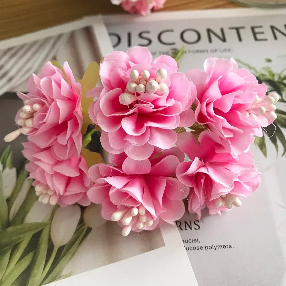 Bouquet de fleurs sauvages en faux, 11 cm x 8 cm, décoration élégante, mariage, événements, cadeaux, ambiance champêtre