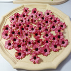 Petits Cœurs de Marguerite en Soie, 3,5 cm, Décorations Écologiques, Idéal pour Mariages, DIY, Décor de Maison, Cadeaux