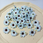 Petits Cœurs de Marguerite en Soie, 3,5 cm, Décorations Écologiques, Idéal pour Mariages, DIY, Décor de Maison, Cadeaux