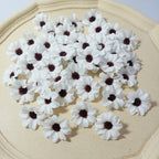 Petits Cœurs de Marguerite en Soie, 3,5 cm, Décorations Écologiques, Idéal pour Mariages, DIY, Décor de Maison, Cadeaux
