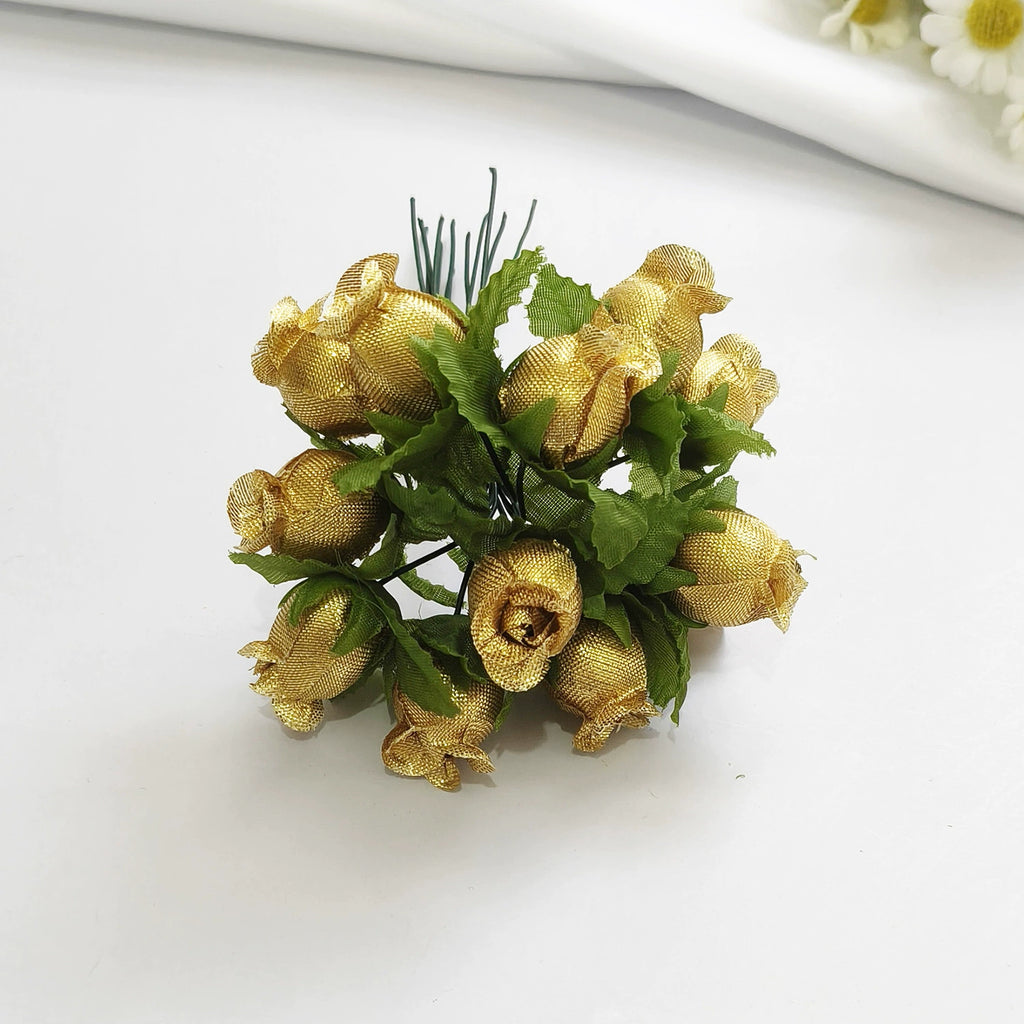 Bouquet de 12 Mini Fleurs de Grenadier Artificielles, 2cm, Esprit Champêtre Rétro, pour Décoration, Mariage, DIY