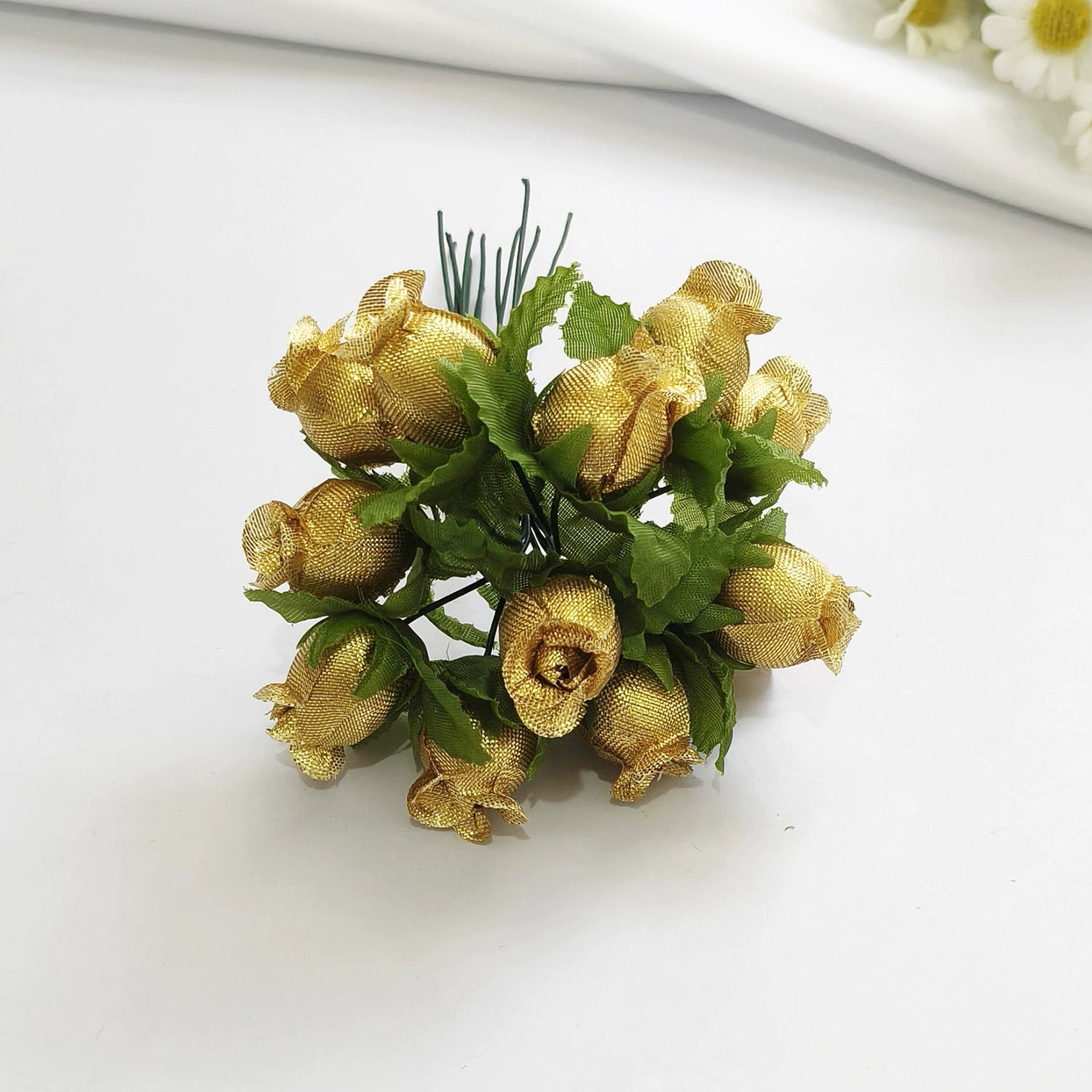 Bouquet de 12 Mini Fleurs de Grenadier Artificielles, 2cm, Esprit Champêtre Rétro, pour Décoration, Mariage, DIY