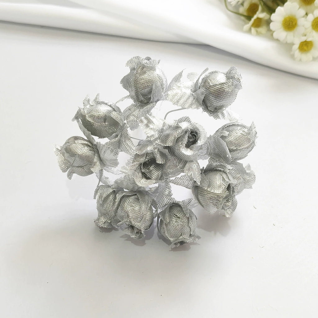 Bouquet de 12 Mini Fleurs de Grenadier Artificielles, 2cm, Esprit Champêtre Rétro, pour Décoration, Mariage, DIY