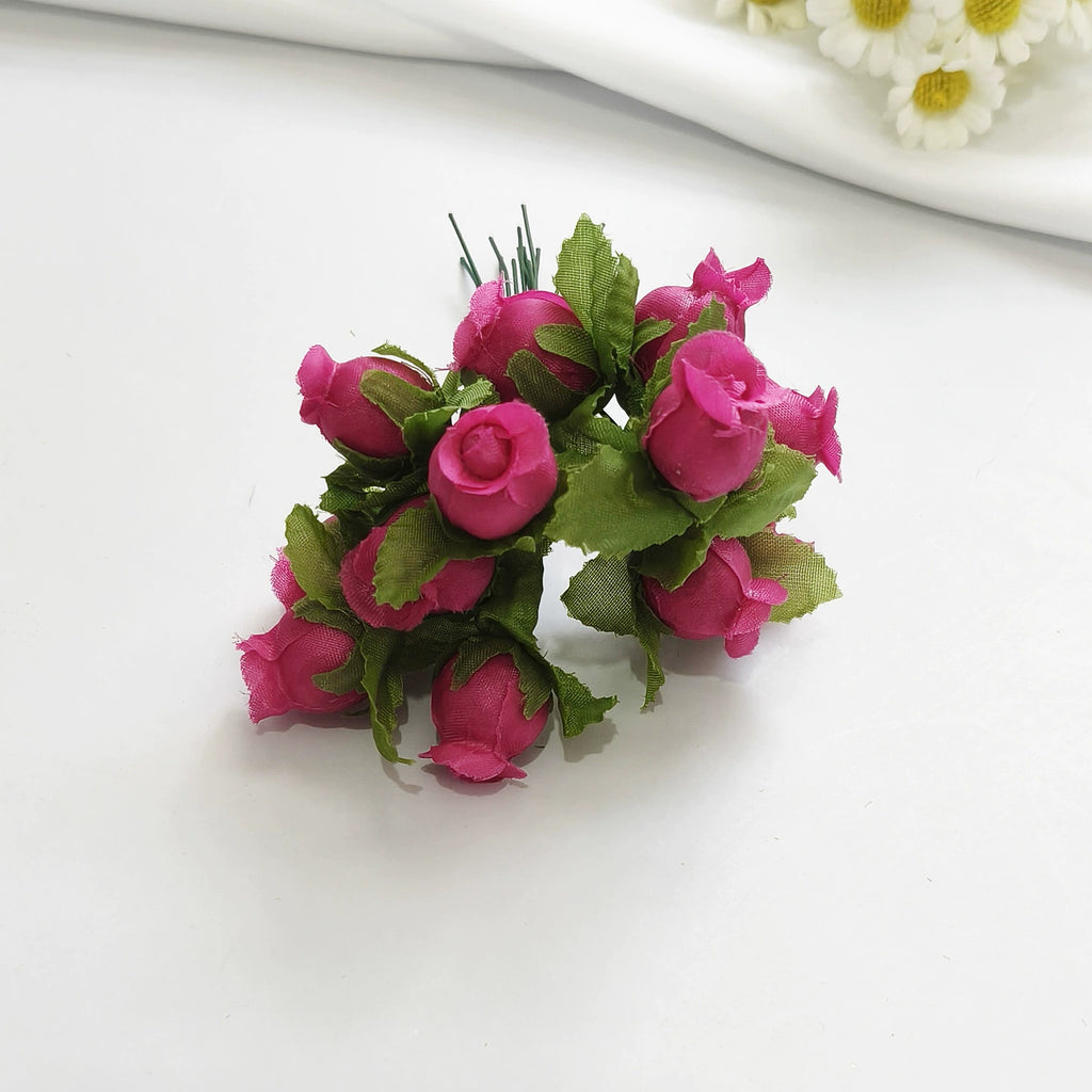 Bouquet de 12 Mini Fleurs de Grenadier Artificielles, 2cm, Esprit Champêtre Rétro, pour Décoration, Mariage, DIY