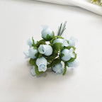 Bouquet de 12 Mini Fleurs de Grenadier Artificielles, 2cm, Esprit Champêtre Rétro, pour Décoration, Mariage, DIY