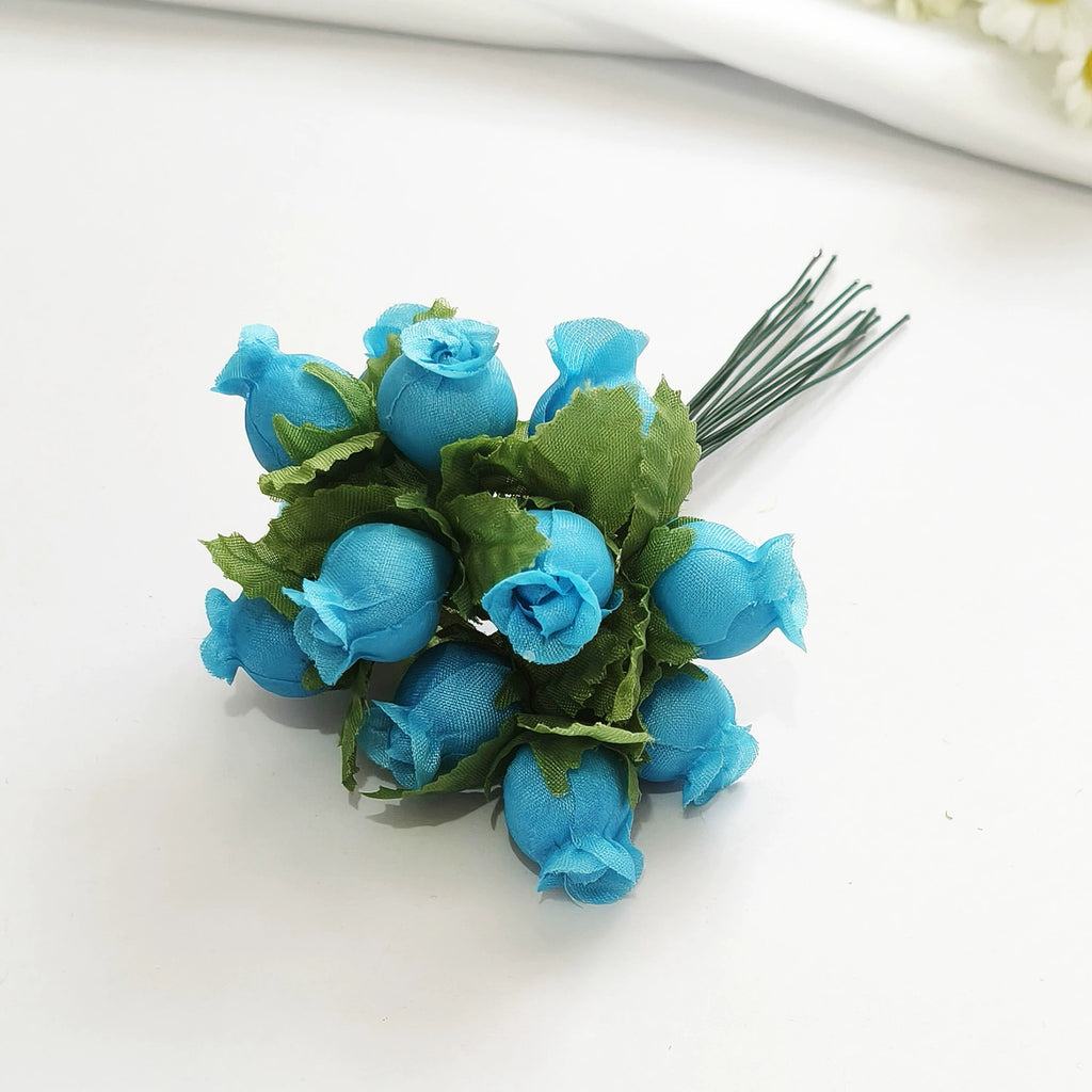 Bouquet de 12 Mini Fleurs de Grenadier Artificielles, 2cm, Esprit Champêtre Rétro, pour Décoration, Mariage, DIY