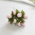 Bouquet de 12 Mini Fleurs de Grenadier Artificielles, 2cm, Esprit Champêtre Rétro, pour Décoration, Mariage, DIY
