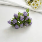 Bouquet de 12 Mini Fleurs de Grenadier Artificielles, 2cm, Esprit Champêtre Rétro, pour Décoration, Mariage, DIY