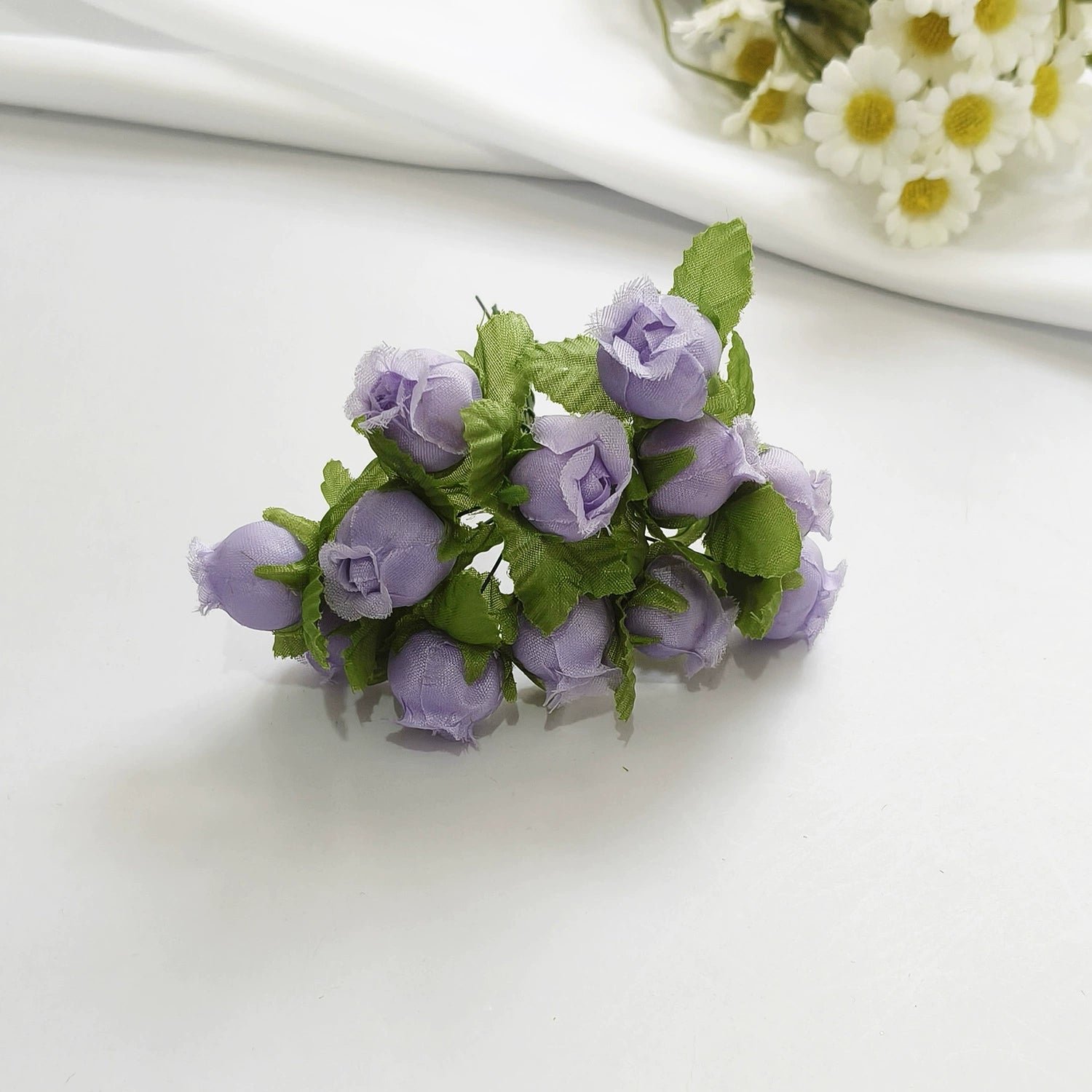 Bouquet de 12 Mini Fleurs de Grenadier Artificielles, 2cm, Esprit Champêtre Rétro, pour Décoration, Mariage, DIY