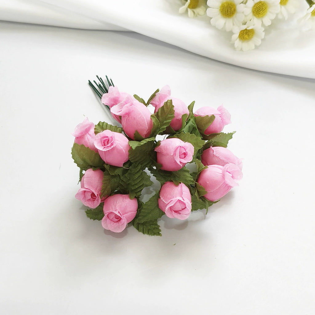 Bouquet de 12 Mini Fleurs de Grenadier Artificielles, 2cm, Esprit Champêtre Rétro, pour Décoration, Mariage, DIY