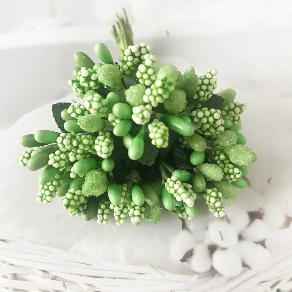 Couronne de Fleurs DIY avec Baies, 9cm, Fausse Fleur Écologique, Élégante pour Mariages, Décor de Maison, Cadeaux