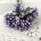 Couronne de Fleurs DIY avec Baies, 9cm, Fausse Fleur Écologique, Élégante pour Mariages, Décor de Maison, Cadeaux