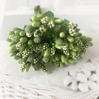 Couronne de Fleurs DIY avec Baies, 9cm, Fausse Fleur Écologique, Élégante pour Mariages, Décor de Maison, Cadeaux