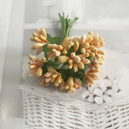 Couronne de Fleurs DIY avec Baies, 9cm, Fausse Fleur Écologique, Élégante pour Mariages, Décor de Maison, Cadeaux