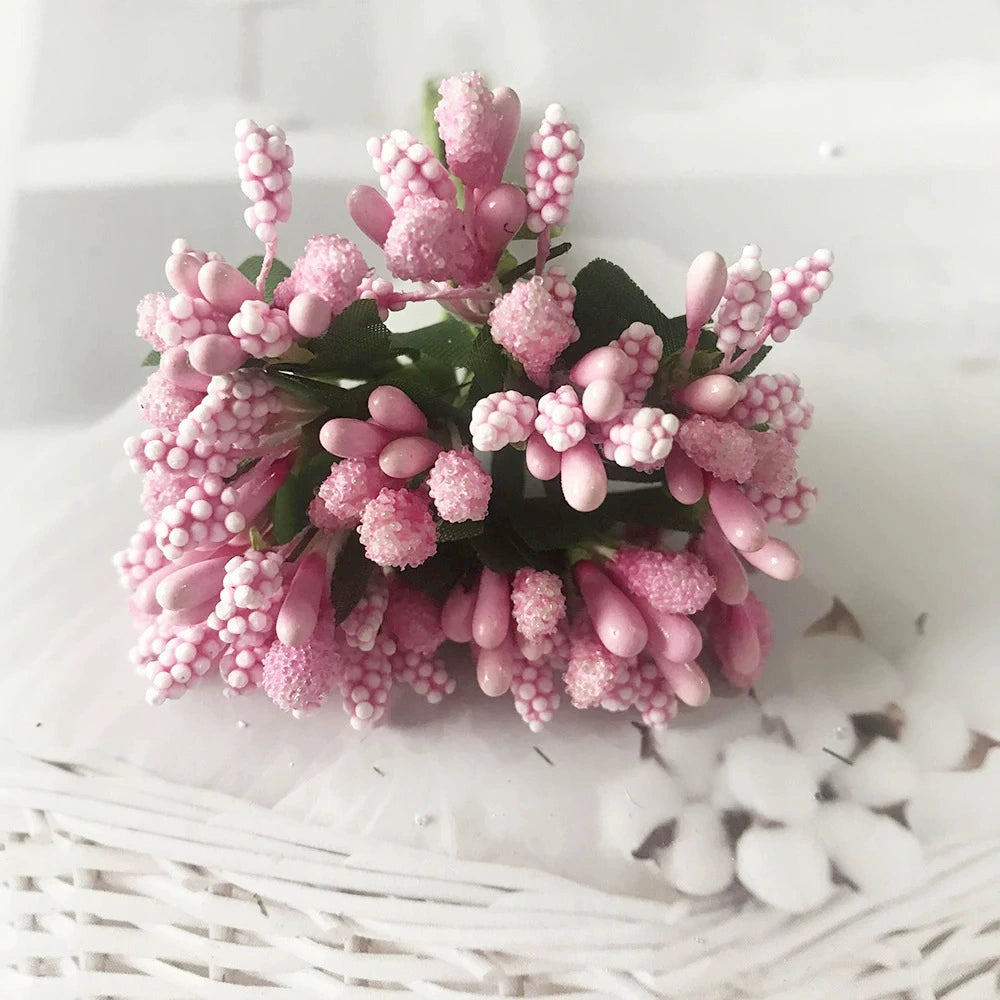 Couronne de Fleurs DIY avec Baies, 9cm, Fausse Fleur Écologique, Élégante pour Mariages, Décor de Maison, Cadeaux