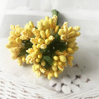 Couronne de Fleurs DIY avec Baies, 9cm, Fausse Fleur Écologique, Élégante pour Mariages, Décor de Maison, Cadeaux