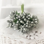 Couronne de Fleurs DIY avec Baies, 9cm, Fausse Fleur Écologique, Élégante pour Mariages, Décor de Maison, Cadeaux
