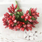 Couronne de Fleurs DIY avec Baies, 9cm, Fausse Fleur Écologique, Élégante pour Mariages, Décor de Maison, Cadeaux
