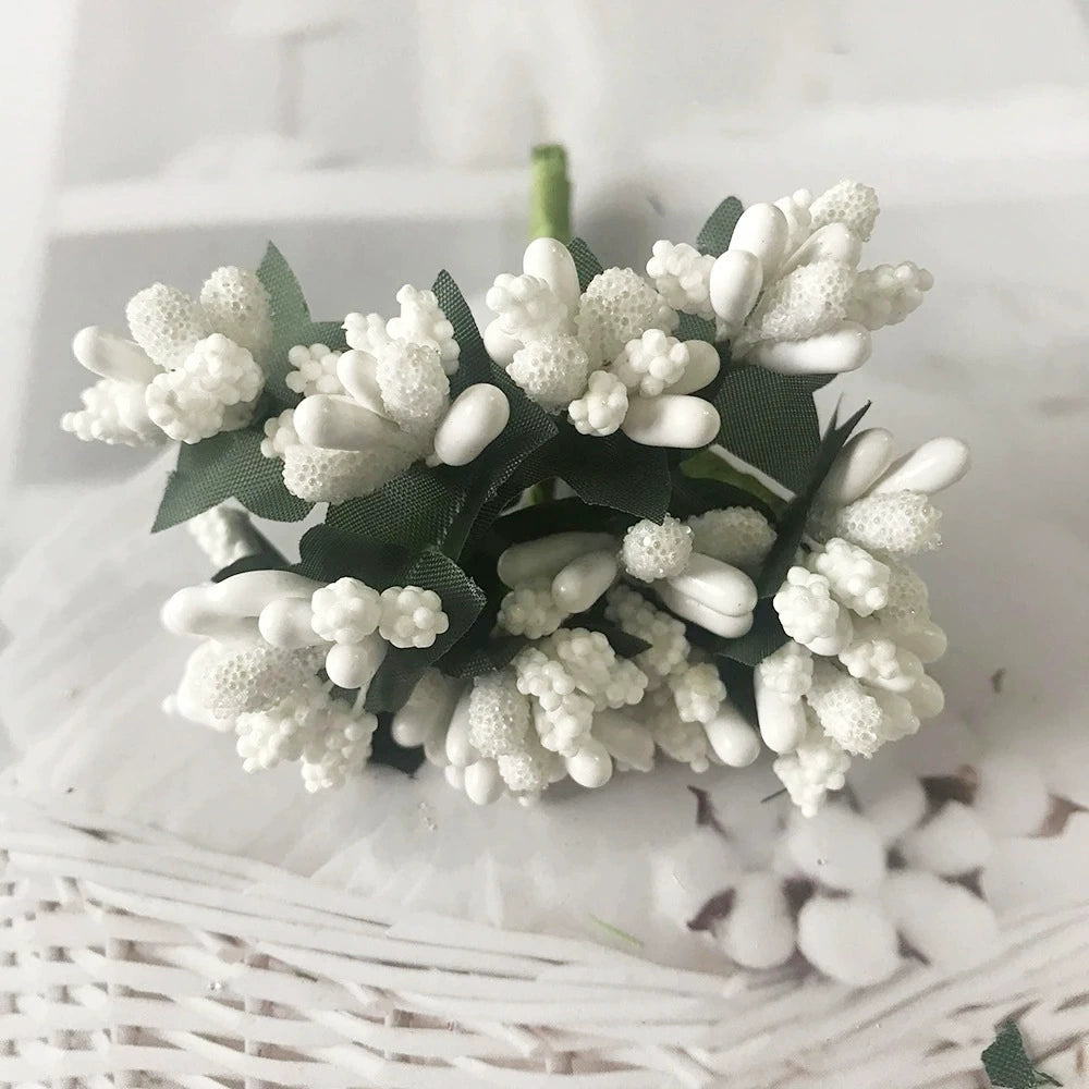 Couronne de Fleurs DIY avec Baies, 9cm, Fausse Fleur Écologique, Élégante pour Mariages, Décor de Maison, Cadeaux