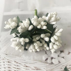 Couronne de Fleurs DIY avec Baies, 9cm, Fausse Fleur Écologique, Élégante pour Mariages, Décor de Maison, Cadeaux