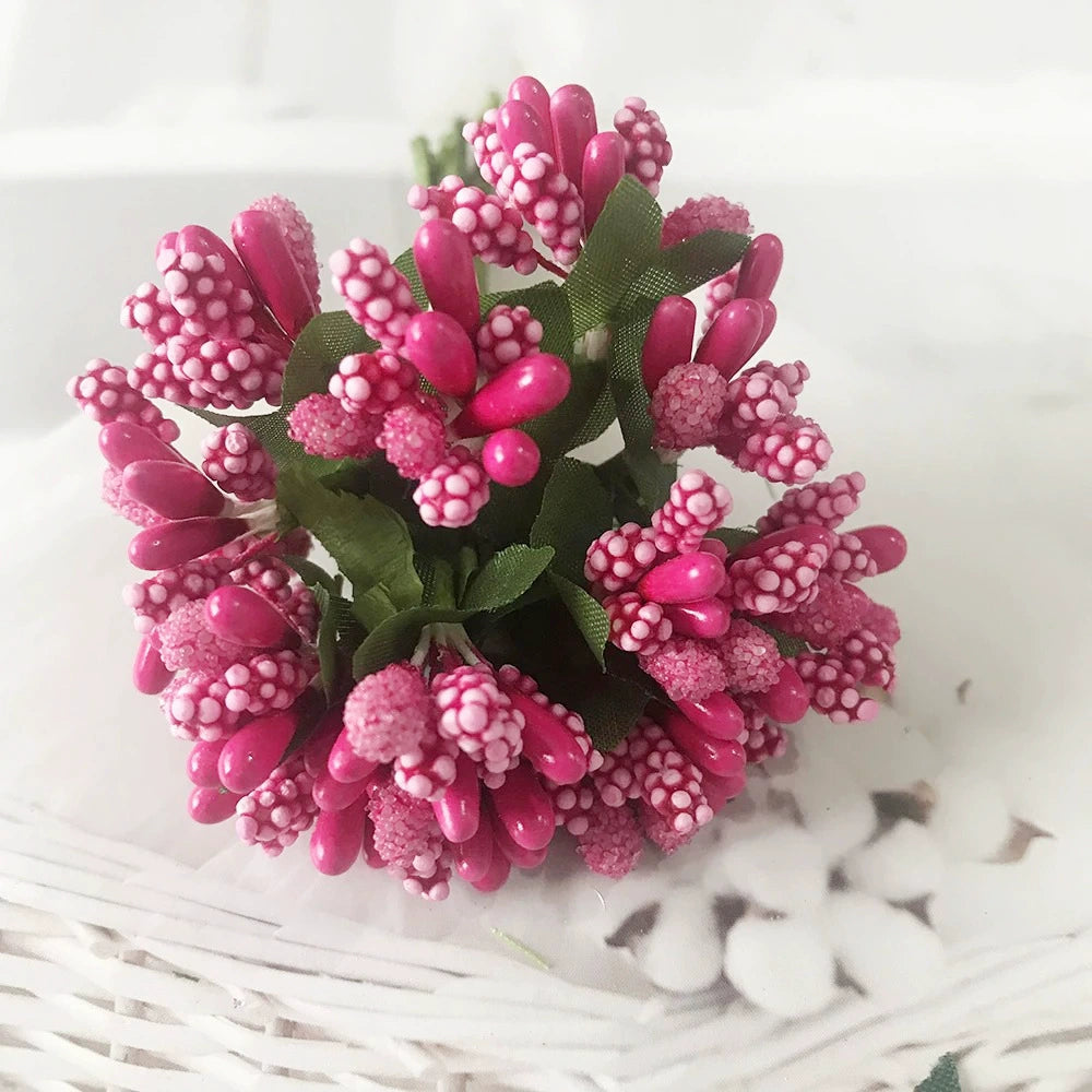 Couronne de Fleurs DIY avec Baies, 9cm, Fausse Fleur Écologique, Élégante pour Mariages, Décor de Maison, Cadeaux