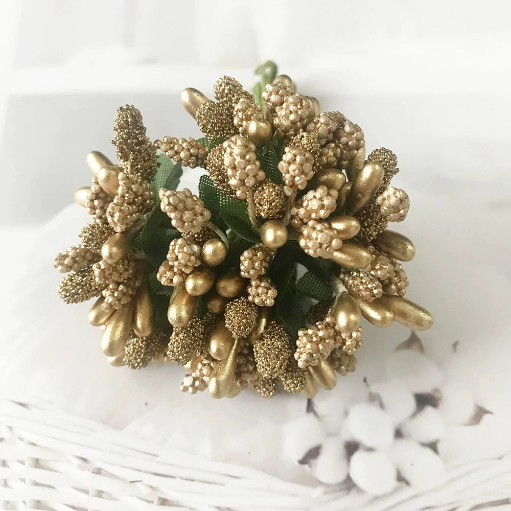 Couronne de Fleurs DIY avec Baies, 9cm, Fausse Fleur Écologique, Élégante pour Mariages, Décor de Maison, Cadeaux