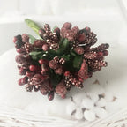 Couronne de Fleurs DIY avec Baies, 9cm, Fausse Fleur Écologique, Élégante pour Mariages, Décor de Maison, Cadeaux