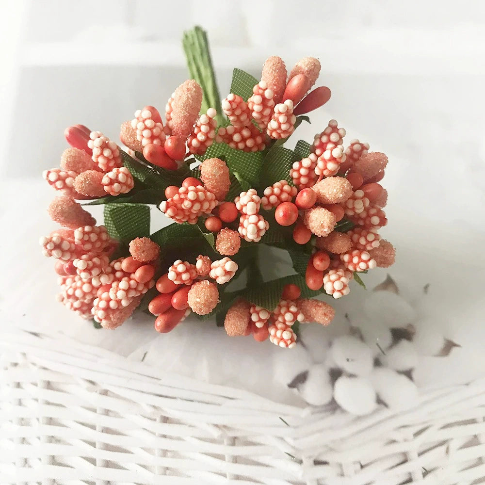 Couronne de Fleurs DIY avec Baies, 9cm, Fausse Fleur Écologique, Élégante pour Mariages, Décor de Maison, Cadeaux