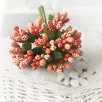 Couronne de Fleurs DIY avec Baies, 9cm, Fausse Fleur Écologique, Élégante pour Mariages, Décor de Maison, Cadeaux
