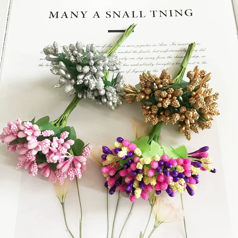 Couronne de Fleurs DIY avec Baies, 9cm, Fausse Fleur Écologique, Élégante pour Mariages, Décor de Maison, Cadeaux
