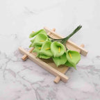 Mini Arums Artificiels (Calla), Petit Bouquet 11 cm, Idéal pour DIY Mariage, Corsage, Décoration Cadeau, Style Champêtre Chic